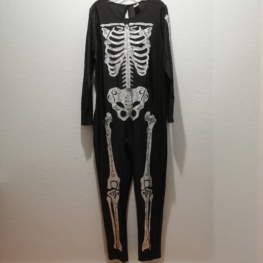 [NWT] Spirit Bonafide Beauty Long Sleeve Catsuit Black - Adult Plus 2X